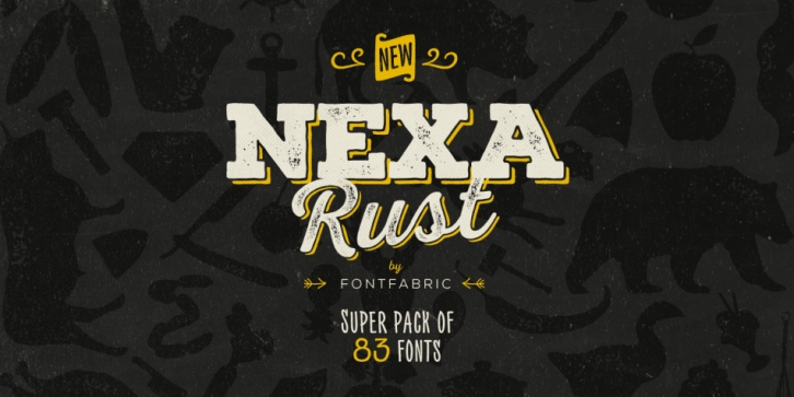 Nexa Rust Handmade font preview