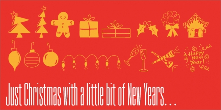 Just Christmas font preview