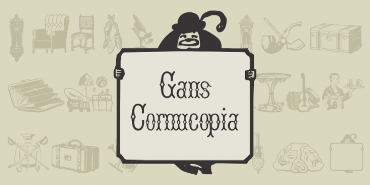 Gans Cornucopia font preview