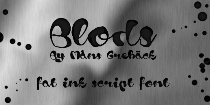 Blods font preview