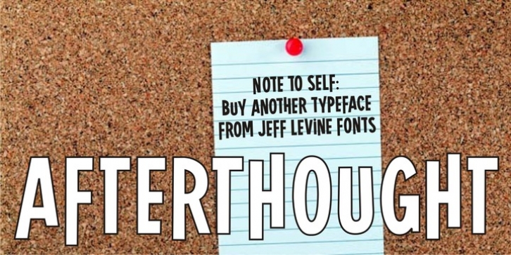 Afterthought JNL font preview