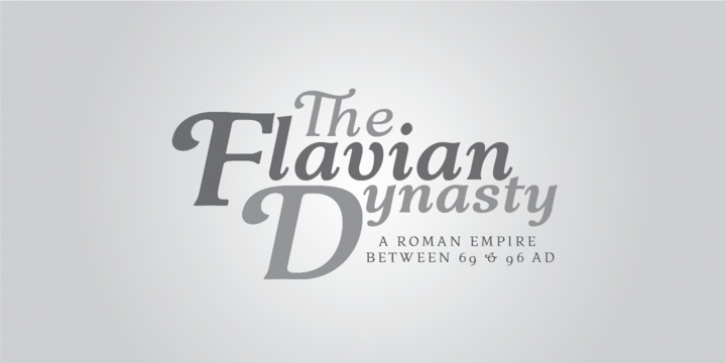 Flavian font preview