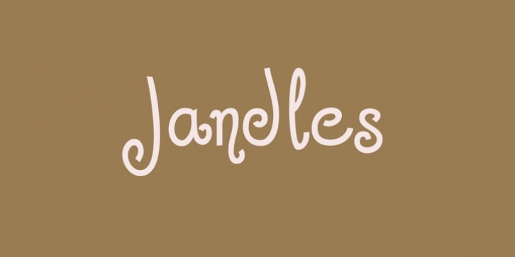 Jandles font preview