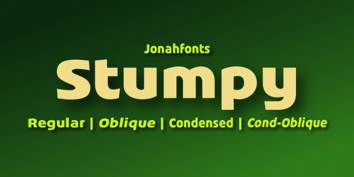 Stumpy font preview