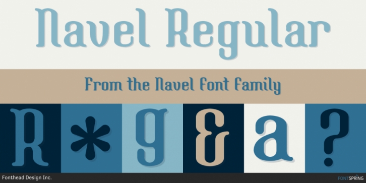 Navel font preview