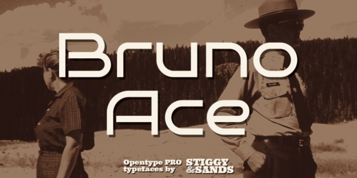 Bruno Ace Pro font preview