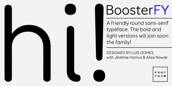 Booster FY font preview
