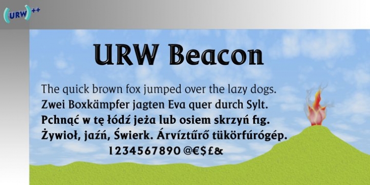 Beacon font preview