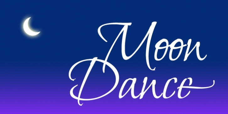 Moon Dance font preview