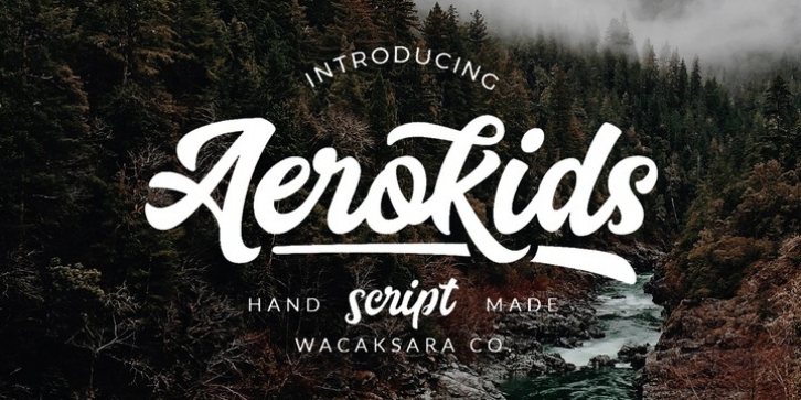 Aerokids font preview
