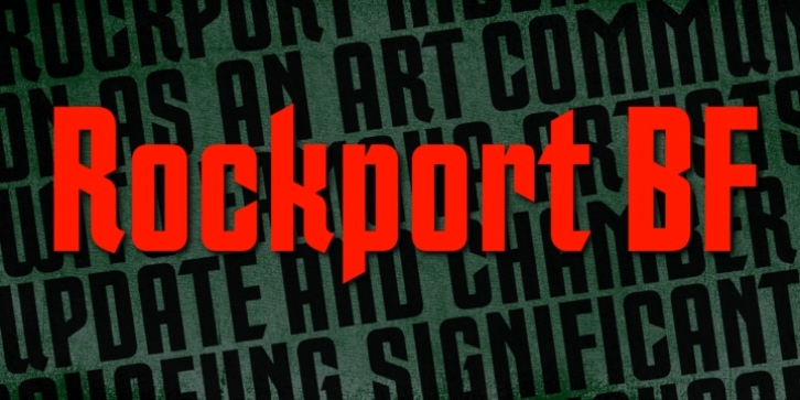 Rockport BF font preview