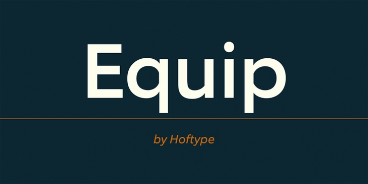 Equip font preview