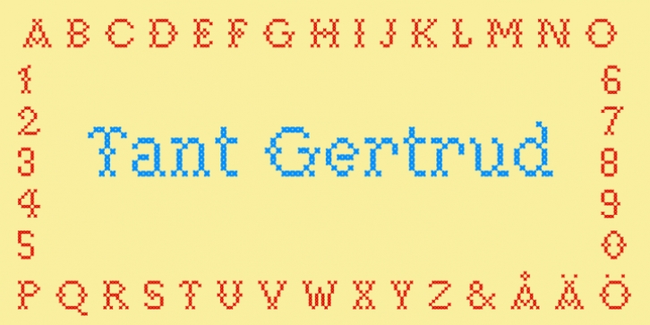 Tant Gertrud font preview