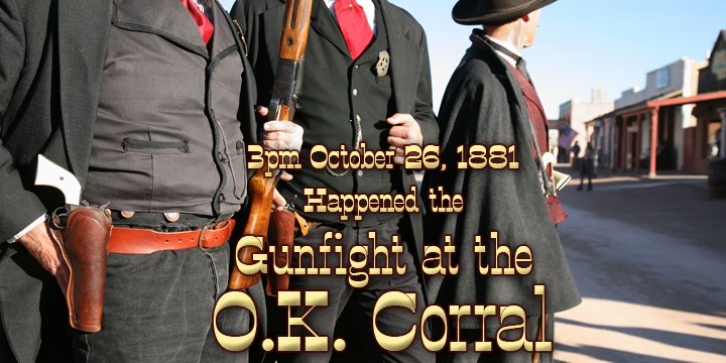 OK Corral font preview