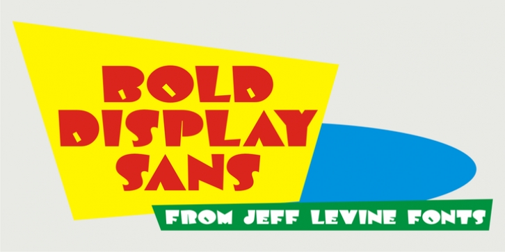 Bold Display Sans JNL font preview
