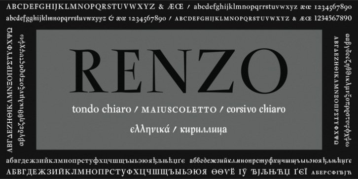 Renzo font preview