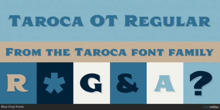 Taroca font preview