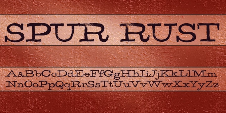 Spur Rust font preview