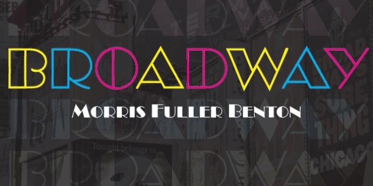 Broadway font preview