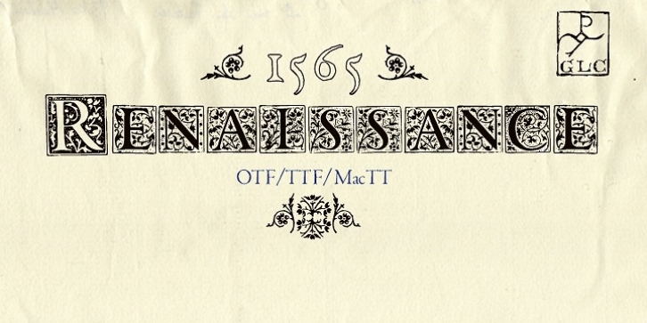 1565 Renaissance font preview