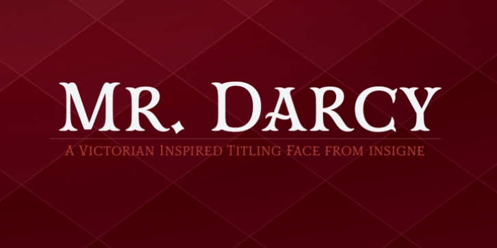 Mr Darcy font preview