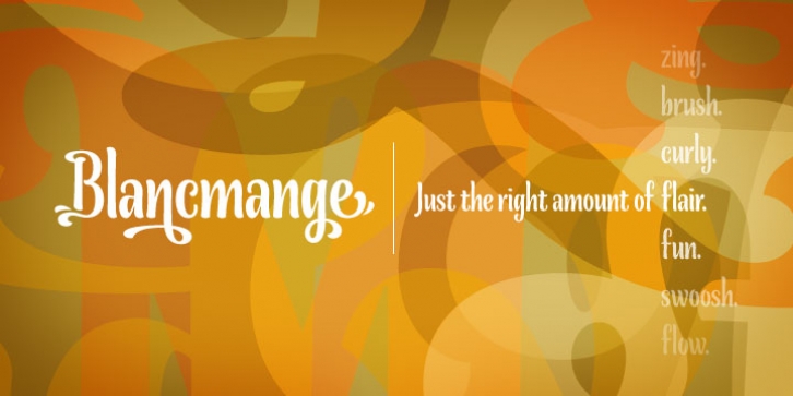 Blancmange font preview