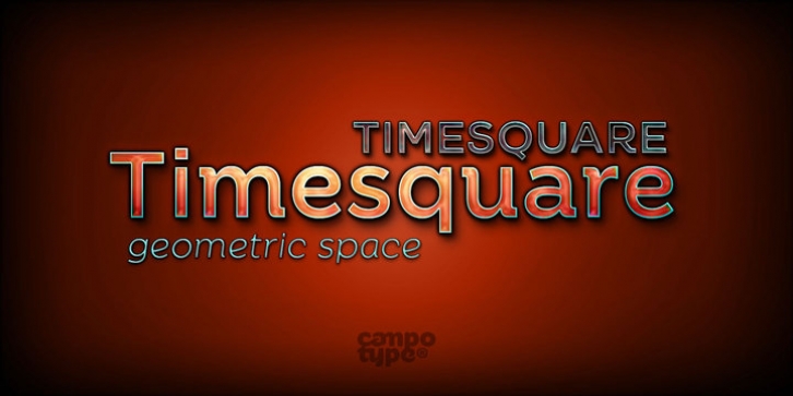 Timesquare font preview