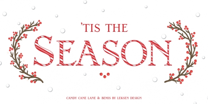 Candy Cane Lane font preview