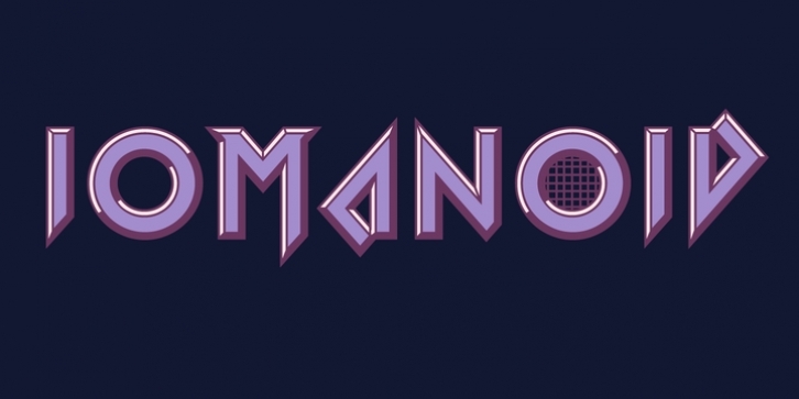 Iomanoid font preview