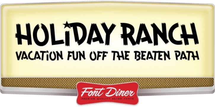 Holiday Ranch font preview
