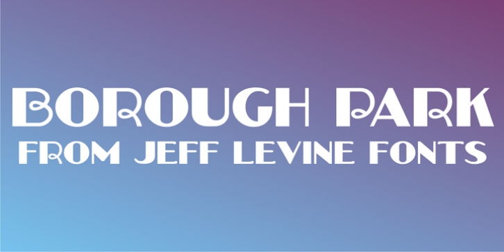 Borough Park JNL font preview