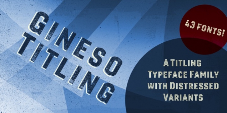 Gineso Titling font preview