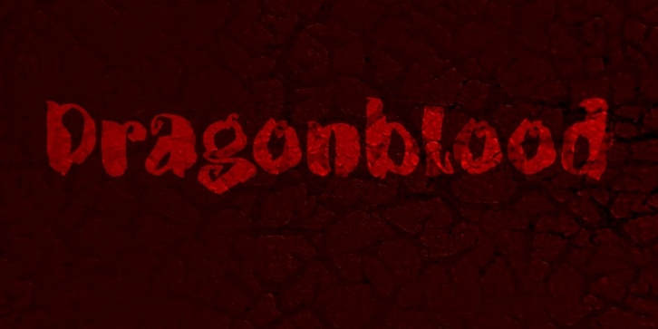 Dragonblood font preview