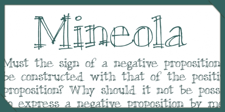 Mineola font preview