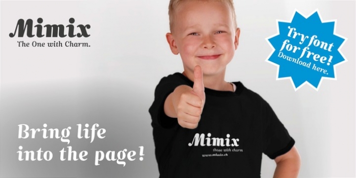Mimix font preview
