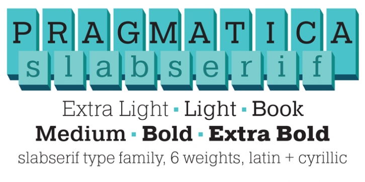Pragmatica Slab font preview