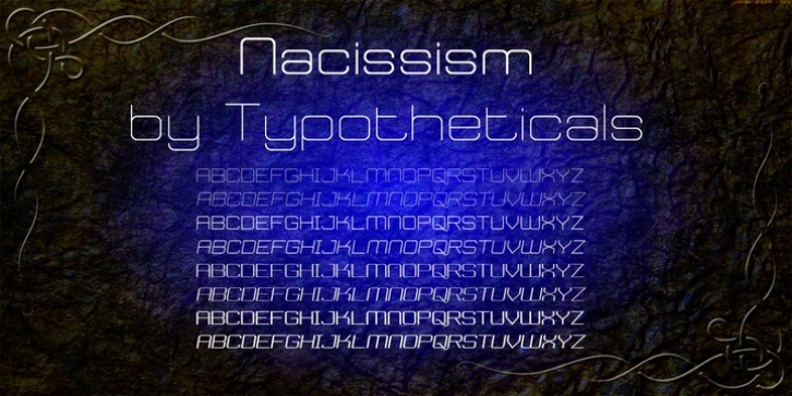 Nacissism font preview