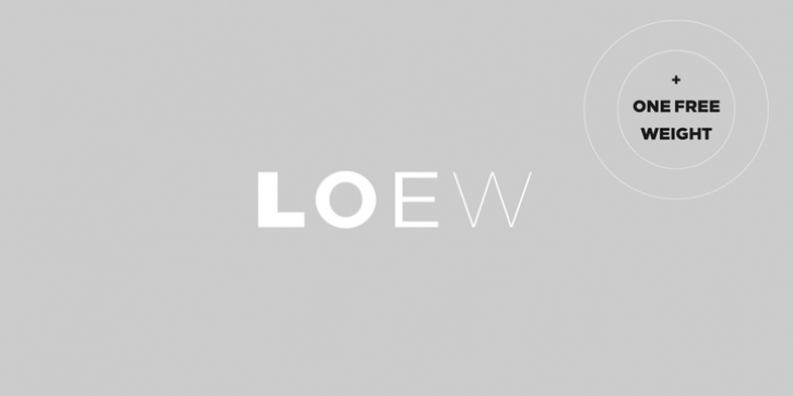 Loew font preview