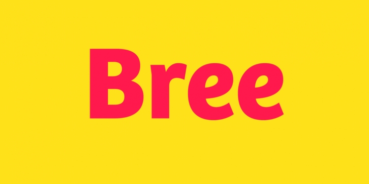 Bree font preview