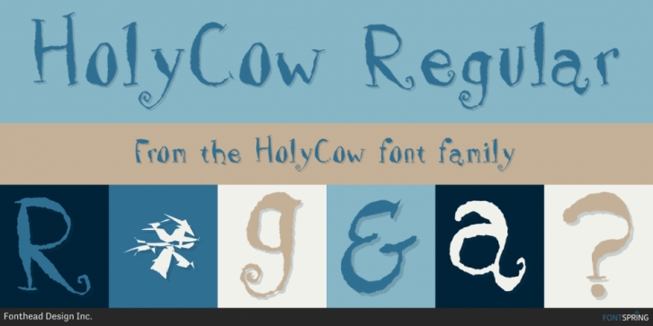 HolyCow font preview