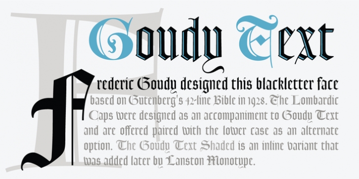 LTC Goudy Text font preview