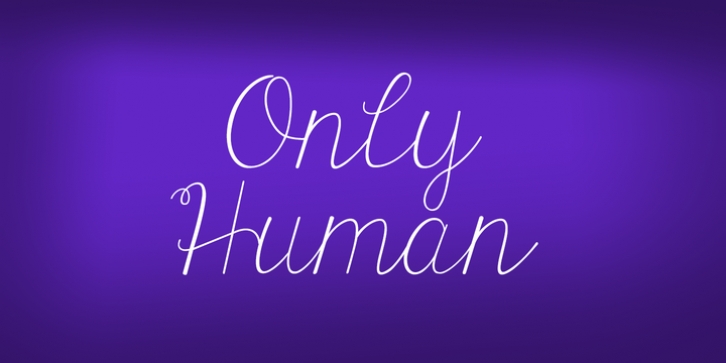 KG Only Human font preview