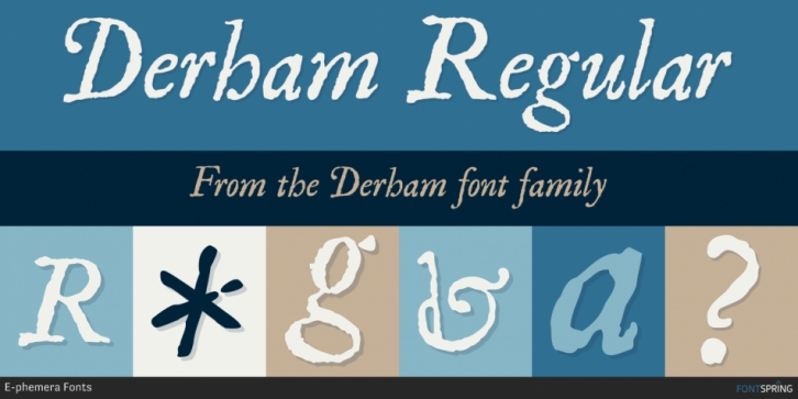 Derham font preview