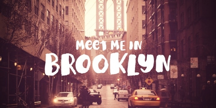 Meet Me In Brooklyn font preview