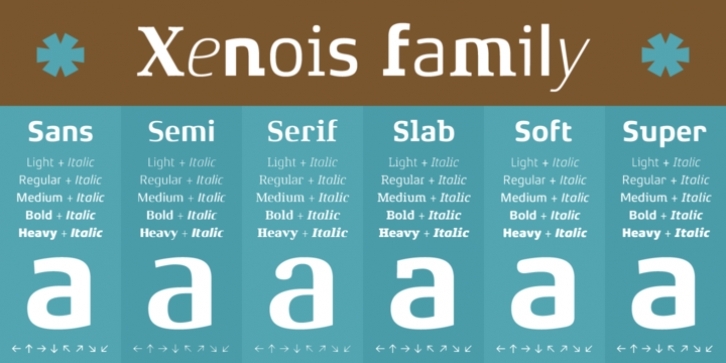 Xenois Serif Pro font preview