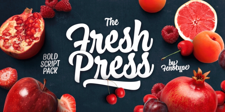 Fresh Press font preview