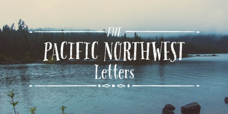 Pacific Northwest Letters font preview