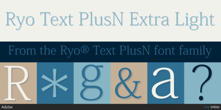 Ryo Text PlusN font preview