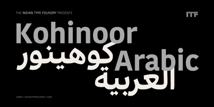 Kohinoor Arabic font preview