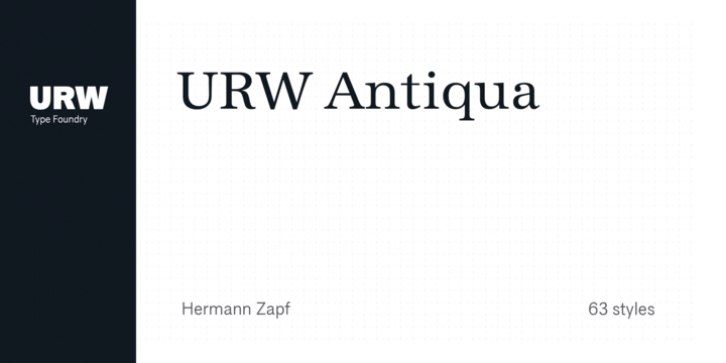 URW Antiqua font preview